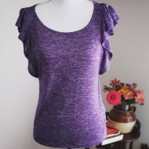 White House Black Market Purple Top